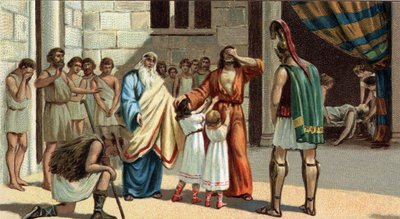 Grandes tragédies grecques : "Œdipe Roi" de Sophocle. Œdipe, aveugle, s