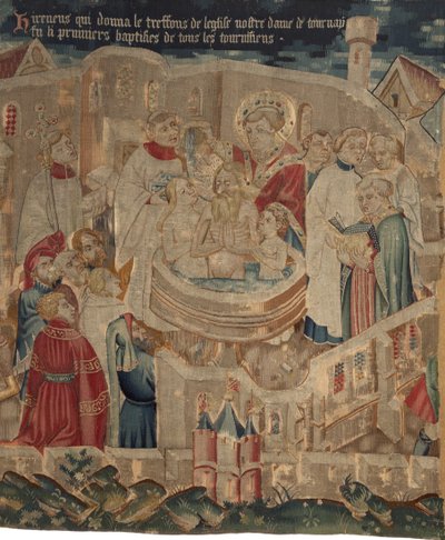 Histoire de Saint Piat et Saint Éleuthère, Scène 6 : Le baptême d