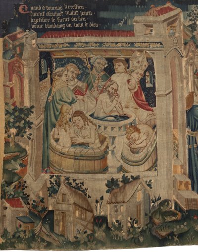 Histoire de Saint Piat et Saint Éleuthère, Scène 7 : Baptême des chrétiens exilés - Unknown artist