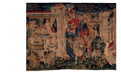 Histoire de Saint Piat et Saint Éleuthère, Scène 7 : Baptême des chrétiens exilés - Unknown artist