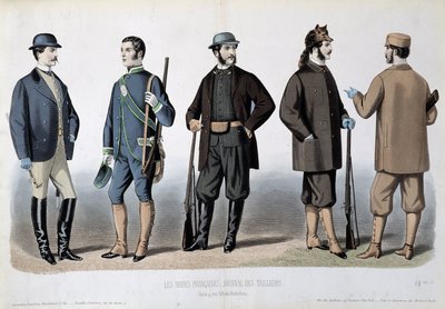 Tenues de chasse, «Le Journal des tailleurs» - Unknown artist
