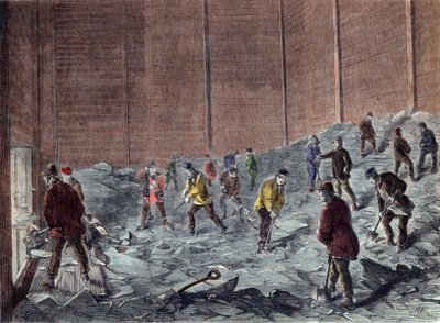 Fabrication de glace à Chelsea : collecte et stockage - Unknown artist