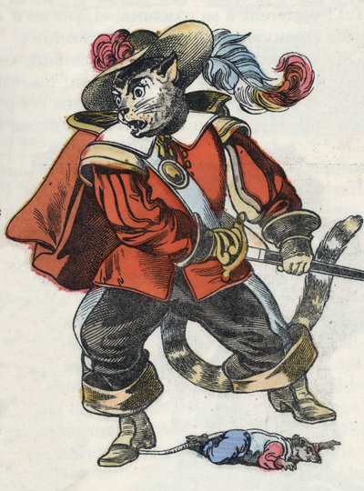 Illustration du conte « Le terrible Raminagrobis et les souris » d