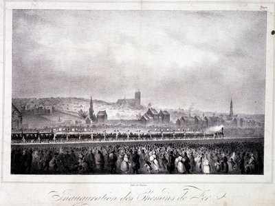 Inauguration du chemin de fer belge à Bruxelles, le 5 mai - Unknown artist