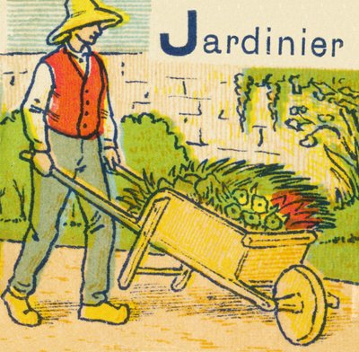 J en jardinier - Unknown artist