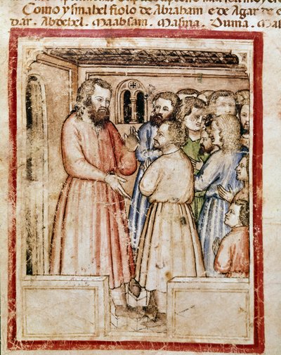 Jacob et ses douze enfants Miniature du codex 212 (ou codex padovano ou Bible de Padoue) - Unknown artist