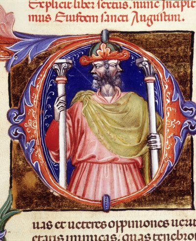 Janus, divinité romaine, deux visages opposés - d