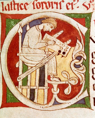 Lettre C ornée d