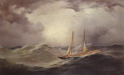 Livonia après avoir perdu le beaupré en plein Atlantique, 1871 - Unknown