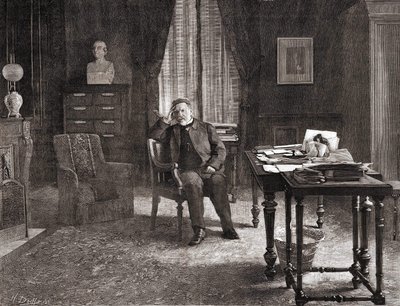 Louis Pasteur dans son bureau à l