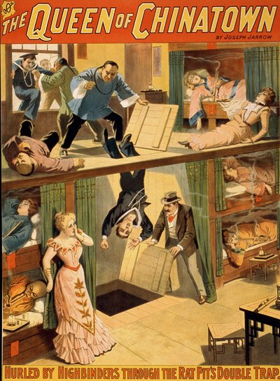Affiche mélodramatique "La Reine de Chinatown" par Joseph Jarrow - Unknown artist
