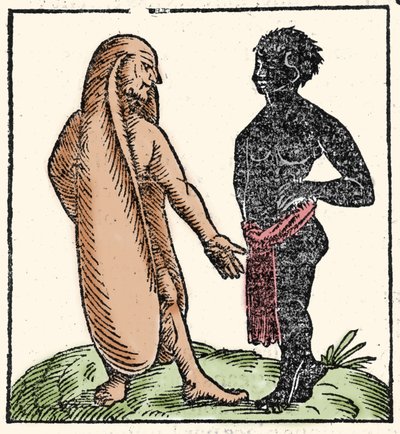 Créatures monstrueuses : deux hommes africains, l