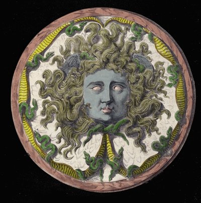 Mythologie : représentation de la Méduse, une des trois Gorgones. - Unknown artist