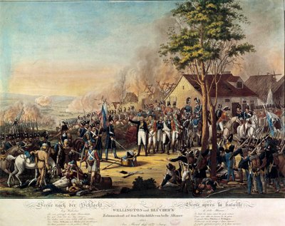 Guerres napoléoniennes : Bataille de la Belle Alliance ou Waterloo remportée le 18/06/1815 par les forces armées sous les ordres d