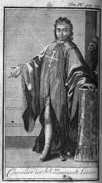 Ordres de Chevalerie. Chevalier de Saint-Maurice et Lazare en Savoie au 16ème siècle. Dans « Histoire des ordres militaires ou chevaliers, des milices séculières et régulières des deux sexes, qui ont été établies jusqu