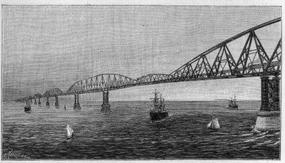 Vue du pont sur la Manche, projet d