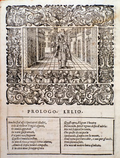 Page de la comédie madrigalesque Amfiparnaso par Orazio Vecchi - Unknown artist