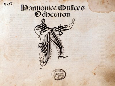 Page de partition musicale de Harmonice Musices Odhecaton par Ottaviano Petrucci (1501) - Unknown artist