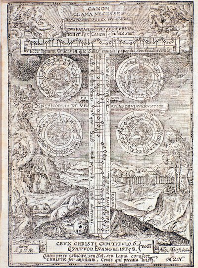 Page tirée du Compendium de Musique par Adam Gumpelzhaimer - Unknown artist