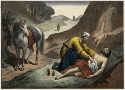 Parabole du Bon Samaritain : le Samaritain s