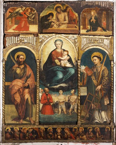 Polyptyque de Notre-Dame des Neiges et Enfant - Unknown artist
