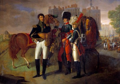 Portrait en pied de La Roncière, commandant de l