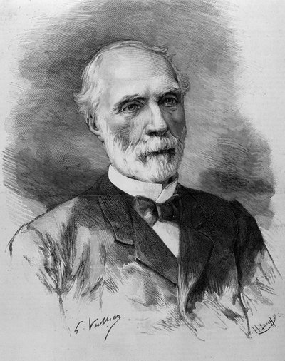 Portrait de Charles de Freycinet (1828 - 1923), président du Conseil des ministres. Gravure du 19ème siècle. - Unknown artist