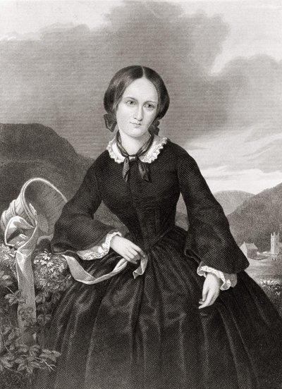 Portrait de Charlotte Brontë (1816 - 1855), poète et romancière - Unknown artist