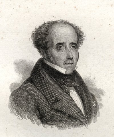 Portrait de Chateaubriand, gravure du XIXe siècle - Unknown artist