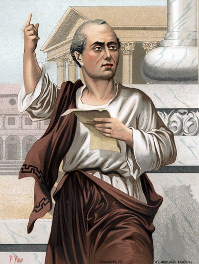 Portrait de Cicéron en latin Marcus Tullius Cicero homme politique, orateur et écrivain romain - Unknown artist