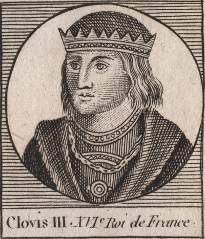 Portrait de Clovis III, roi des Francs de 691 à 695 - Unknown artist