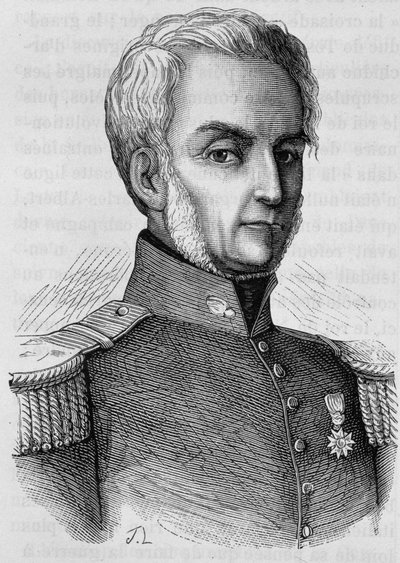 Portrait de Courtais. Gravure de la fin du XIXe siècle dans « Histoire de France » par H. Martin. - Unknown artist