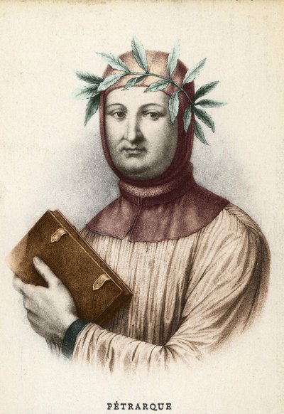Portrait de Francesco Petrarca (Pétrarque), écrivain italien (1304-1374) - Unknown artist