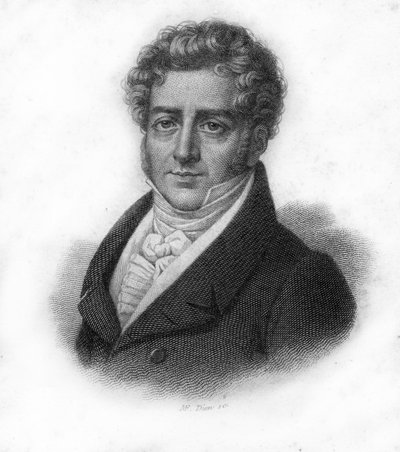 Portrait de François Adrien Boieldieu (1775-1834), compositeur français, gravure du 19e siècle - Unknown artist