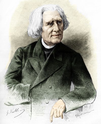 Portrait de Franz Liszt (1811-1886) compositeur et pianiste hongrois. - Unknown artist