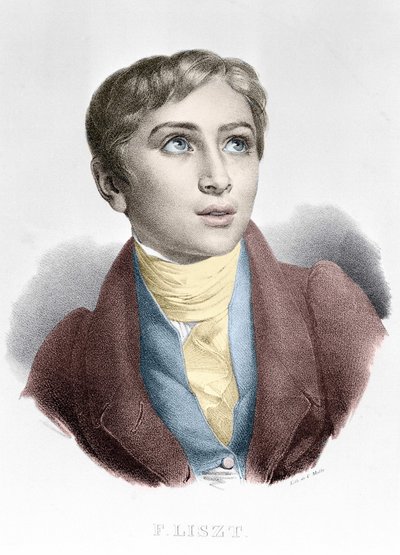 Portrait de Franz Liszt (1811-1886), compositeur et pianiste hongrois. - Unknown artist
