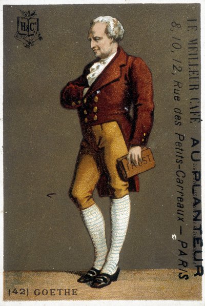 Portrait de Goethe. Dessin sd. 19ème siècle. Portrait de Goethe en pied. Dessin sd. 19ème siècle. - Unknown artist