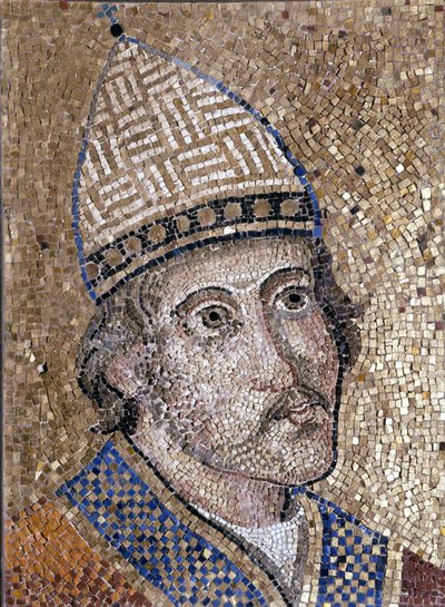 Portrait de Grégoire IX (1145 - 1241). Il a combattu contre Frédéric II et organisé l