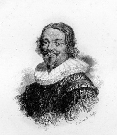 Portrait de Jacques Callot (1592 - 1635), graveur et dessinateur français, gravure du 19ème siècle - Unknown artist