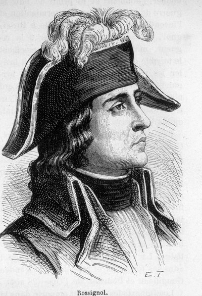 Portrait de Jean Antoine Rossignol, général français. - Unknown artist