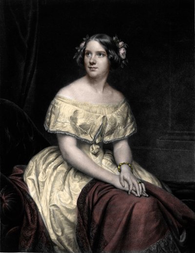 Portrait de Jenny Lind (1820-1887), chanteuse suédoise - Unknown artist