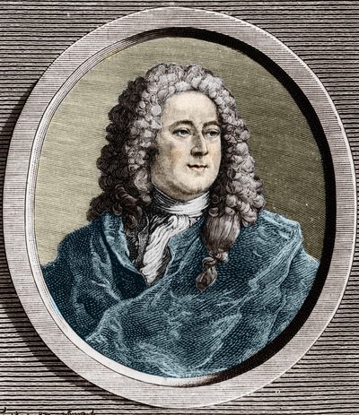 Portrait de John Law (1671 - 1729), financier écossais qui a causé la faillite en 1720 (Événement de la rue Quincampoix) - Unknown artist
