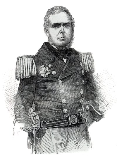 Portrait de John Pascoe Grenfell (1800-1869) officier de marine et diplomate de l