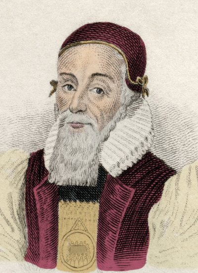 Portrait de Joseph Hall (1574-1656) évêque anglais - Unknown artist