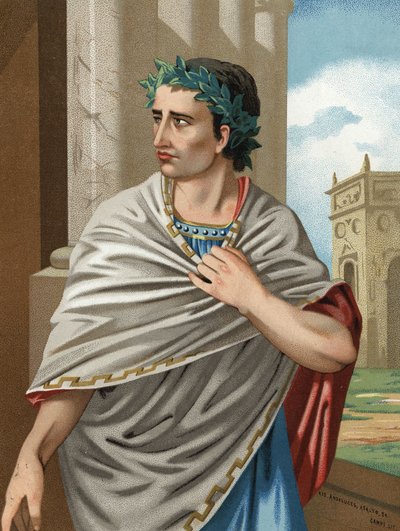 Portrait de Jules César en latin Caius Julius Caesar homme d