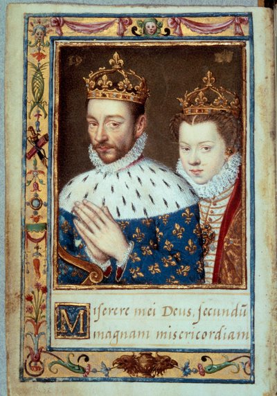 Portrait du roi Charles IX (1550-1574) et d