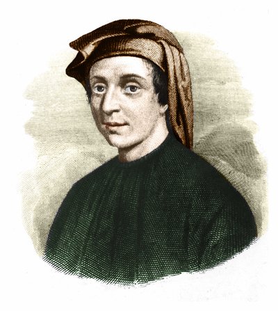 Portrait de Leonardo Fibonacci (1170-1245). (Leonard de Pise). Mathématicien italien. - Unknown artist