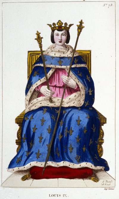 Portrait de Louis IX ou Saint Louis (1214 - 1270) - Unknown artist