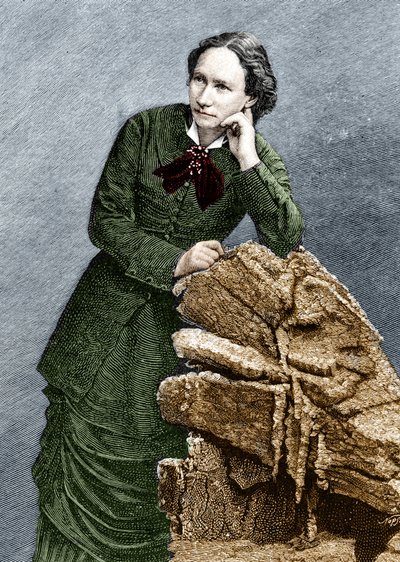 Portrait de Louise Michel pendant sa déportation à Nouméa en Nouvelle-Calédonie. 1873-1880 - Unknown artist