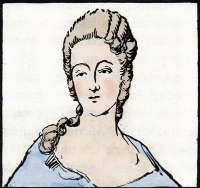 Portrait de Marie Gouze dit Olympe de Gouges (dessin) - Unknown Artist